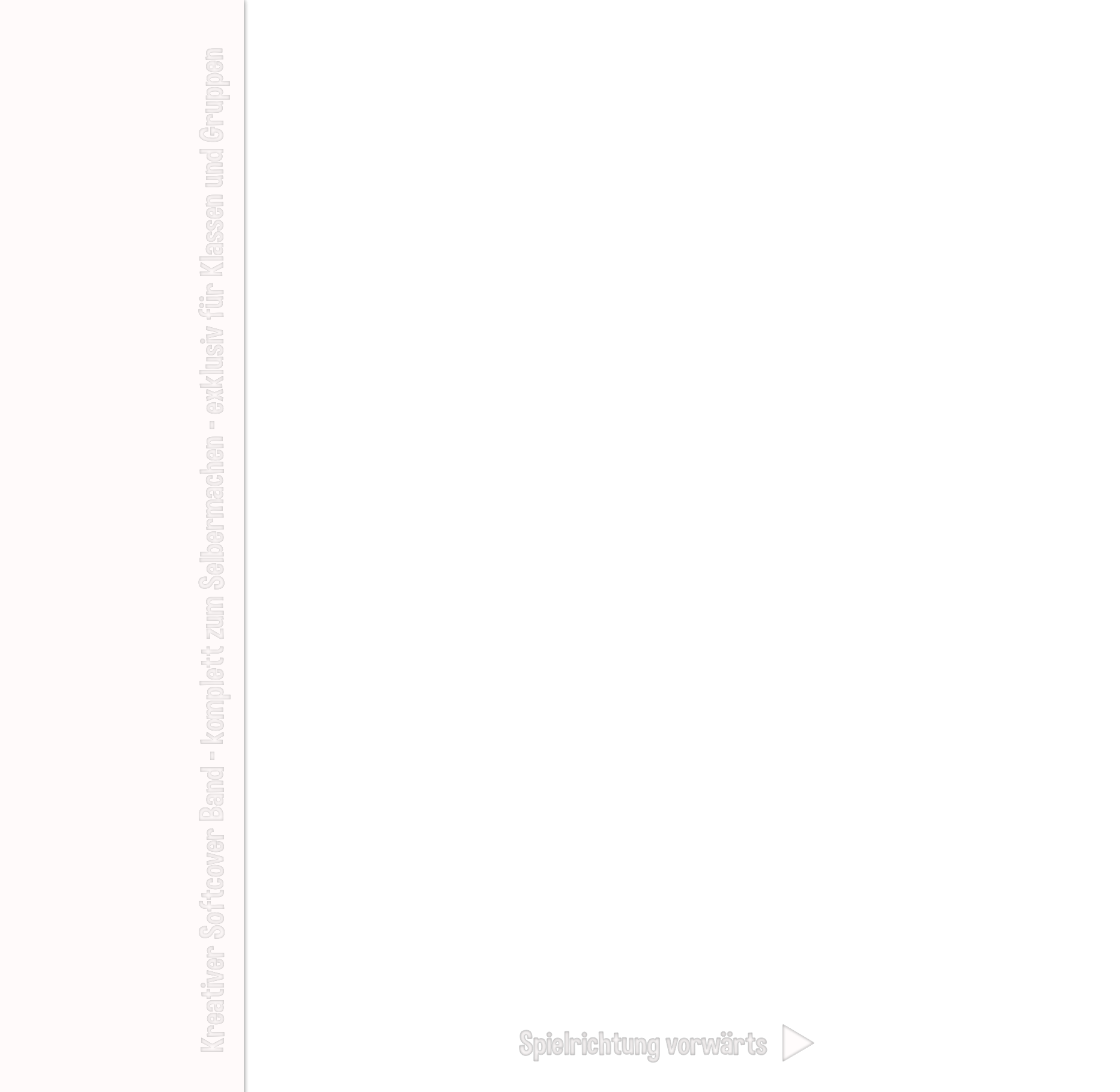 Kreative Bücher Mein Daumenkino Projekt Cover A-Seite Kreativer Softcover Band komplett zum Selbermachen