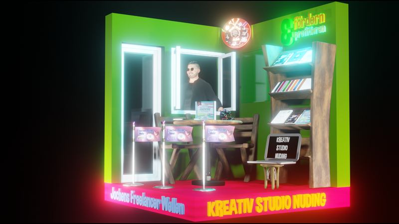 Jochens Freelancer Wellen im Kreativ Studio Nuding in virtuellen Räumen erleben Vorschaubild zum Clip 002